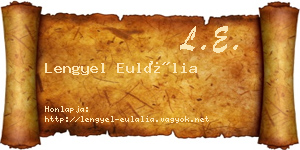 Lengyel Eulália névjegykártya